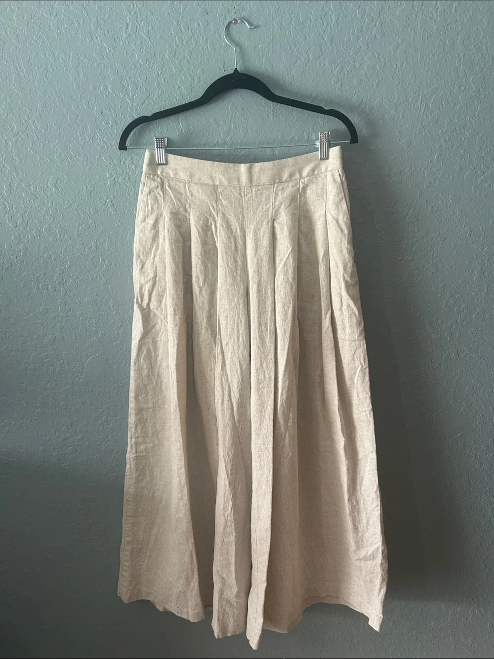 Banana Republic Linen cotton Blend Pleated Extra Wide-Leg Pants size 2